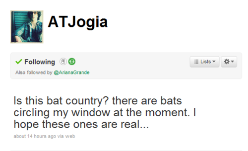  Avan's Tweet about BAT