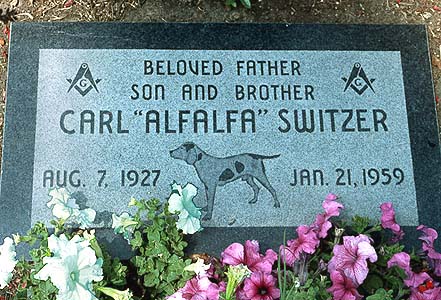  Carl Dean "Alfalfa" Switzer (August 7, 1927 – January 21, 1959