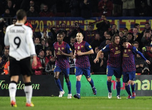  Carles Puyol: FC Barcelona (5) v Valencia CF (1) - La Liga