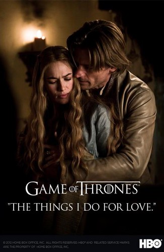  Cersei Baratheon and Jaime Lannister poster
