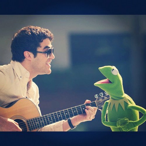  Darren performs with Kermit the Frog