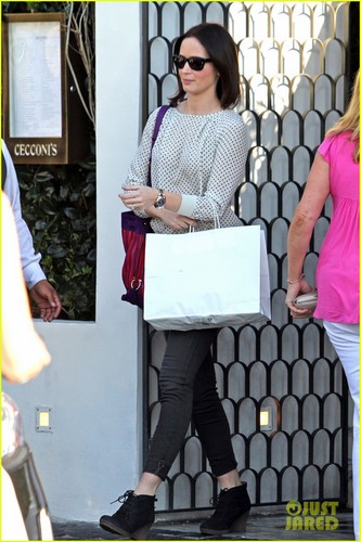  Emily Blunt: Birthday Lunch at Cecconi's