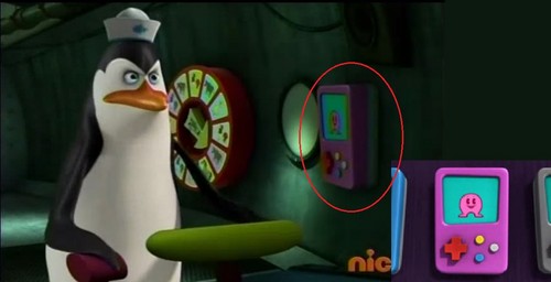 Hoku is in the Penguins' Submarine