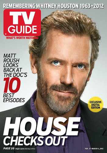  Hugh Laurie- (House) HOUSE-TV GUIDE COVER FEBRUARY 27-MARCH 4TH,2012