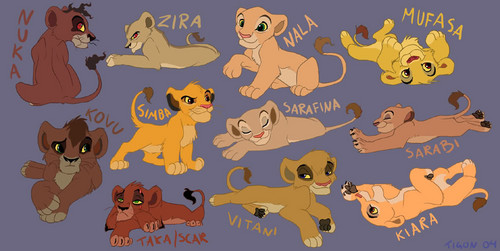 Lion king cubs