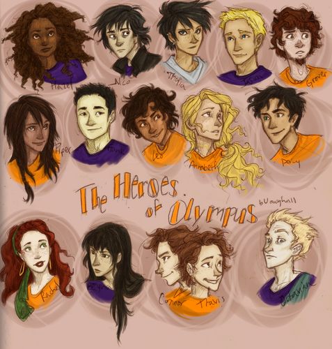  Percy jackson Characters Colored