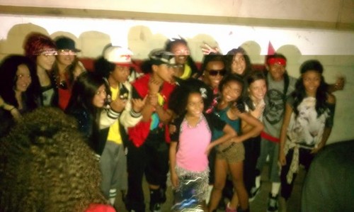  ray ray with MB-Backstage of Girlz Talkin Bout :)