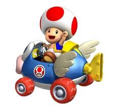 Toad in Mario Kart wii