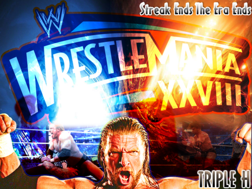  Triple H Wrestlemania kertas dinding