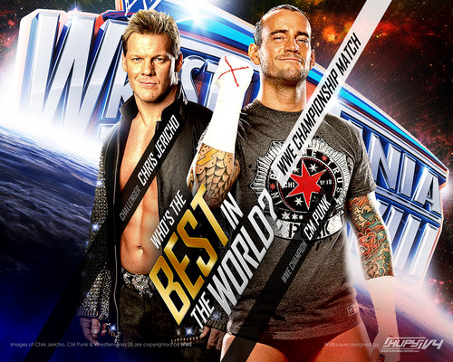  Wrestlemania 28-CM Punk vs Chris Jericho