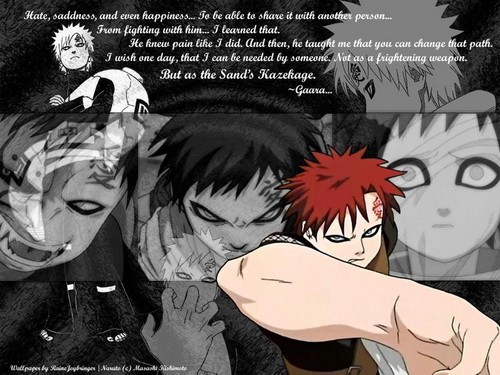 gaara and the sand