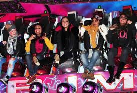  little mix and T at fairground having so much fun