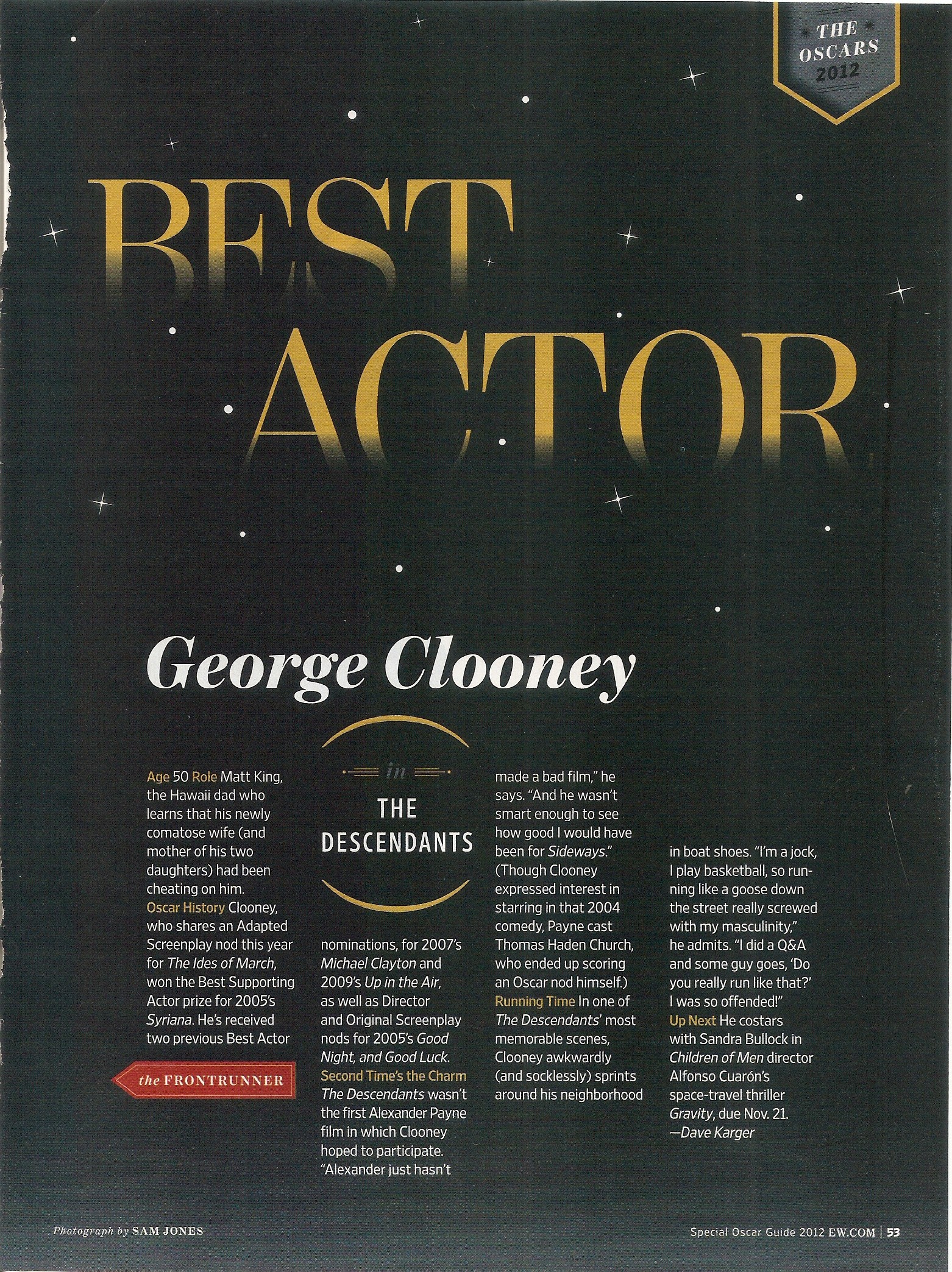 George Clooney - Entertainment Weekly