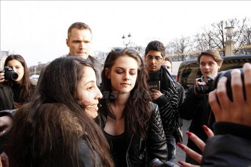  Kristen Stewart leaving Le Duc Restaurant in Paris, France - March 1, 2012.