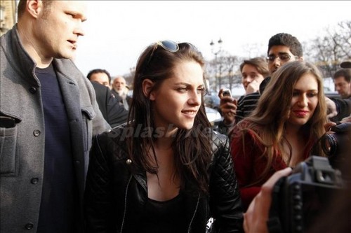  Kristen Stewart leaving Le Duc Restaurant in Paris, France - March 1, 2012.