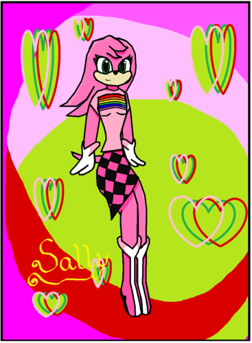  ME! (Sally) ^_^ Tak drew it for my Birthday it's spring Sally