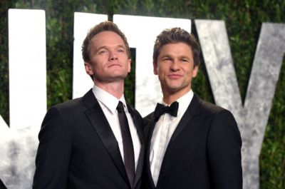  Neil and David @ 2012 Vanity Fair Oscar Party
