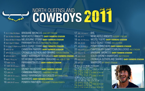  North Queensland Cow Boys Draw 2011