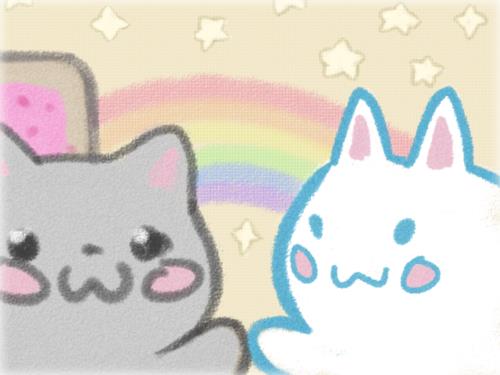  Nyan Cat high-five~<3