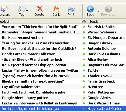  Voldemort's e-mail