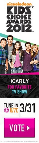  Vote for iCarly for the 2012 Nickelodeon Kids' Choice Awards