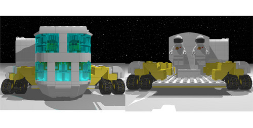  NASA Deep puwang Habitat Module and Rover