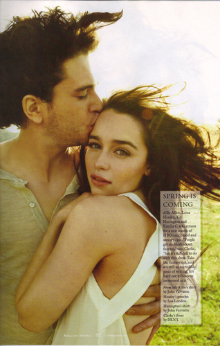  Emilia Clarke & Kit Harington- Rolling Stone Magazine