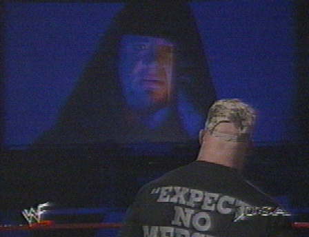  Undertaker appears on the TitanTron talks about Stone Cold, 1999