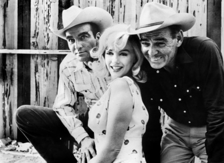  clark gable ,marilyn monroe and montgomery clift