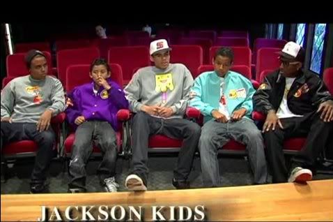  Jaafar with his brothers Donte Jackson, Jermajesty Jackson, Randy Jackson Jr, Jaafar and Vann