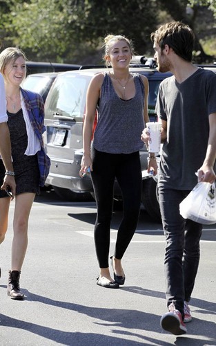  Miley -10. March- Out with friends in LA