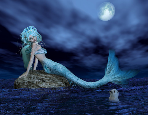  Nerea-Bathing In Moonlight