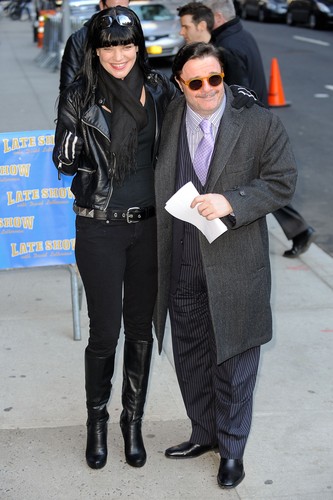  Pauley Perrette arrives at "Late Show With David Letterman" on February 28.