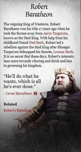  Robert Baratheon info