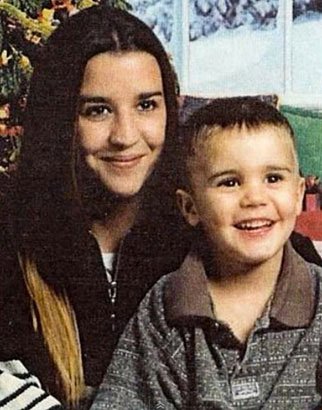 jb with his mum
