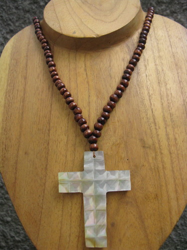  mop seashell necklaces pendant kruis culture