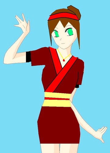  zukisaru in a кимоно