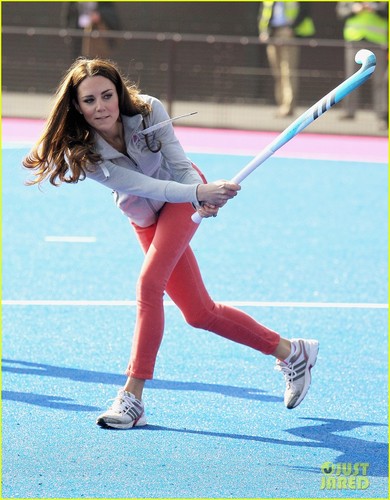  Duchess Kate Plays Field Hockey with Olympic Team