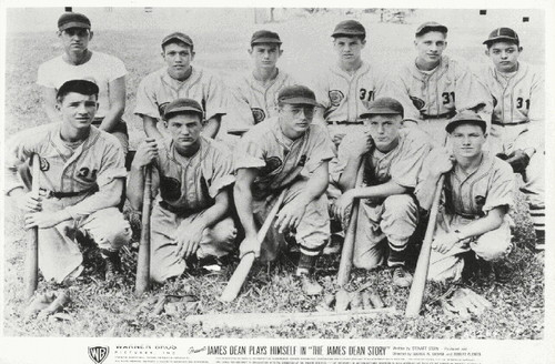  James Dean and his Fairmount Baseball Team