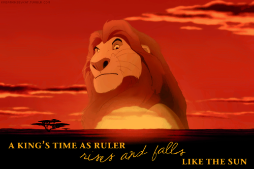  Mufasa-A King's Time as a Ruler Rises and Falls Like the Sun