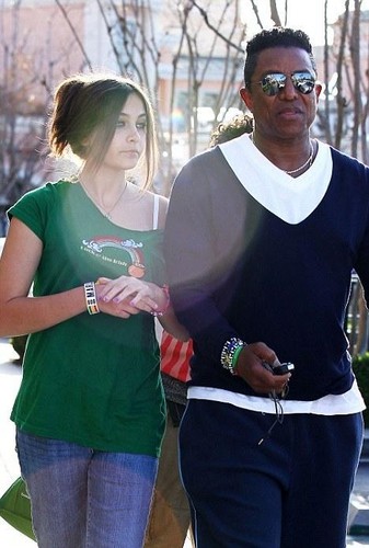  Paris Jackson and Jermaine Jackson at the Commons in Calabasas March 11th 2012