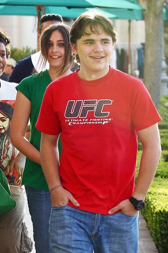 Paris Jackson and Prince Jackson at the Commons in Calabasas March 11th 2012