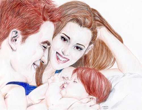  Edward,Bella & Renesmee