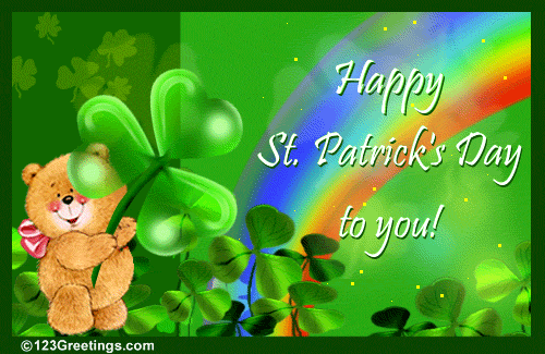  Happy St Patricks dag Dear Cynti x