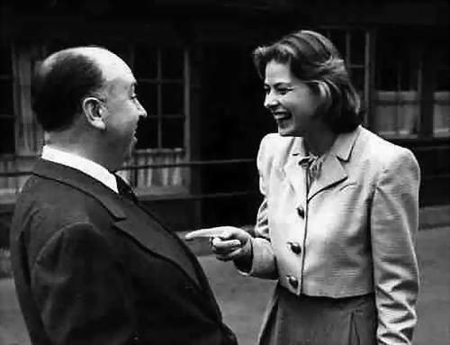Ingrid Bergman & Alfred Hitchcock
