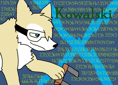  Kowalski as a 狼, オオカミ :P