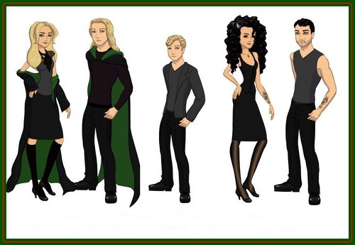  Lestrange and Malfoy family poupées