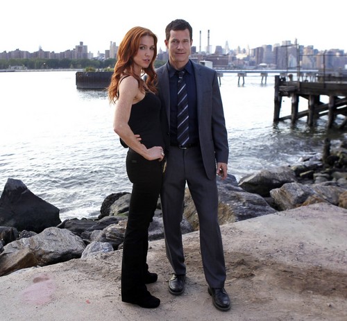 Poppy Montgomery and Dylan Walsh