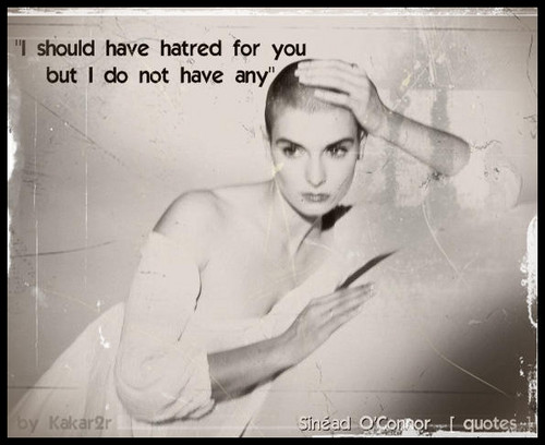 Sinéad O'Connor quotes to Facebook