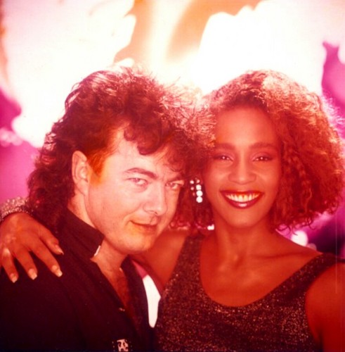  Whitney Houston With Video Director Brian Grant 1985